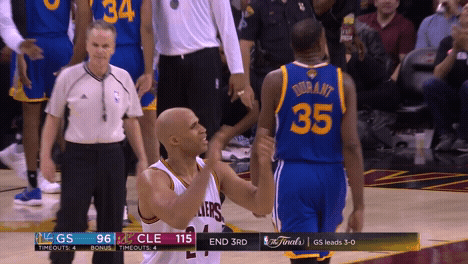 excited cleveland cavaliers GIF by NBA