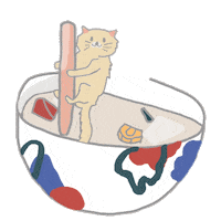Dekderr comida meow funnycat happycat Sticker