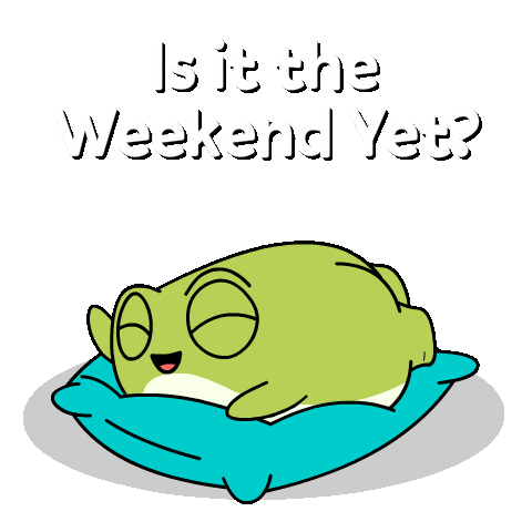 Weekend Frog Sticker by Ordinary Frends