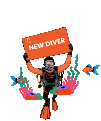 Thailand Scuba Diving Sticker by La Bombona Diving