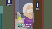 knocking butters stotch GIF by South Park 