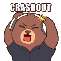 Angry Teddy Bear Sticker by BEARISH