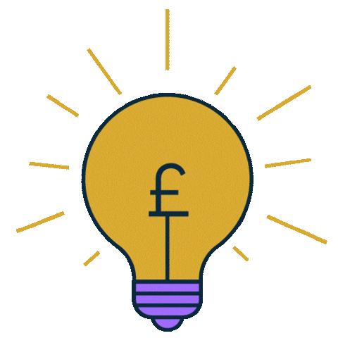 bankofengland money light lightbulb pound Sticker