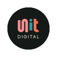 unitdigital logo pink design instagram Sticker
