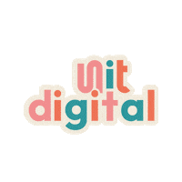 unitdigital logo pink design instagram Sticker