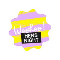 Cc Hens Night Sticker by Cork and Chroma