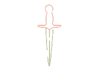 Dagger Sticker by Kappa Delta