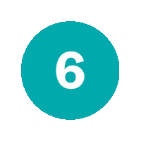 Number Six Countdown Sticker by Kew Gardens