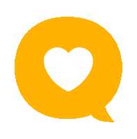 onnionfi love heart yellow sending love Sticker