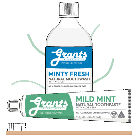 GrantsOfAustralia natural teeth australian toothpaste Sticker