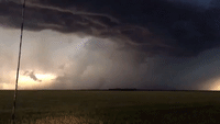 Lightning Flashes in Clouds Over Colorado Amid Storm Warnings