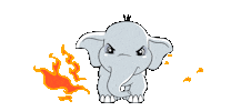 Angry Fire Sticker by Canticos World