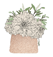 thealphabetj dahlia the alphabet journal dahlias animated dahlia Sticker