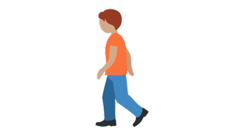 Walking Walk Sticker by EmojiVid