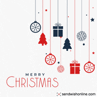 Merry Christmas GIF by sendwishonline.com