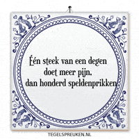 Degen Spanning GIF by Tegelspreuken.nl