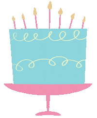 Happy Birthday Sticker by Kelley Bren Burke