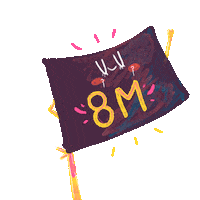 Dia De La Mujer Girl Power Sticker