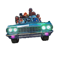 On My Way Car Sticker by Phony Ppl