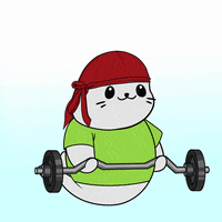 Work Out Smile GIF by Sappy Seals Community