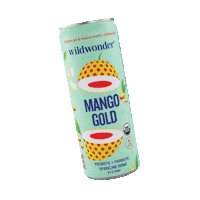 drinkwildwonder gold organic mango probiotic Sticker