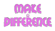 Make A Difference Sticker by OpticalArtInc.