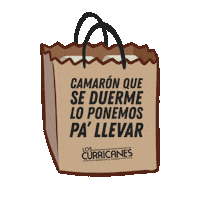 LosCurricanesMX delivery comida azul mar Sticker