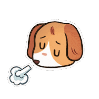 chloetheillustrator reaction art dog artist Sticker