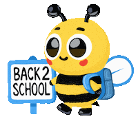 Back To School Bee Sticker
