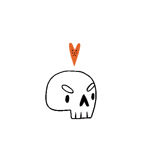 AnnaMagmel giphyupload skull skeleton annamagmel Sticker