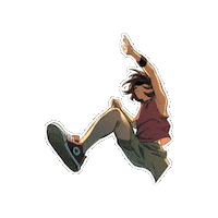 Jumping Comic Books Sticker by Vault Comics