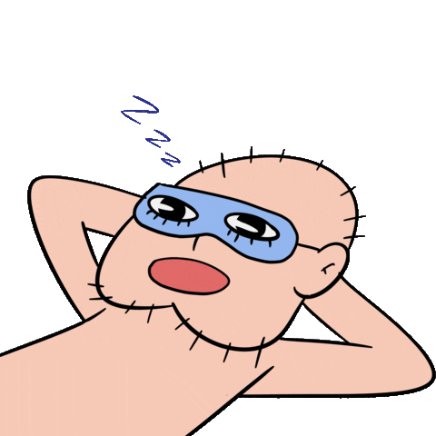 sleep sleeping Sticker by makdezu