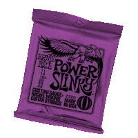 Guitar Strings Power Slinkys Sticker by ERNIE BALL