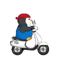 Traveling Road Trip Sticker by Pudgy Penguins