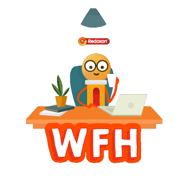 Orange Vitamin Sticker by Redoxon Malaysia