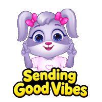 Stay Positive Good Vibes Sticker by Lucas and Friends by RV AppStudios