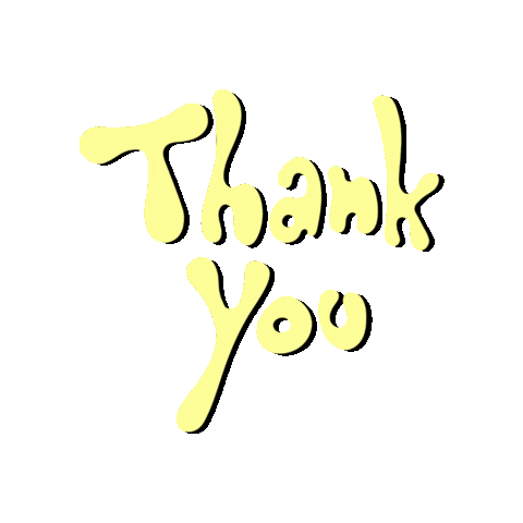 Thanks Thank You Sticker by Amor Design Studio