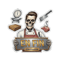 Skull Carne Sticker