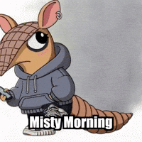 Mist Armadillo GIF by Chillo Dillo