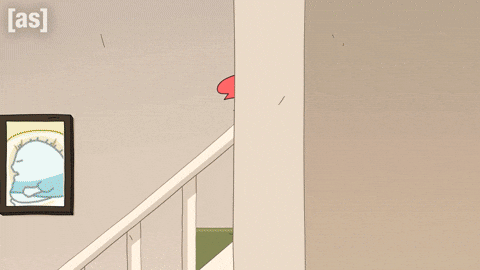 Door Sliding Down GIF by Adult Swim