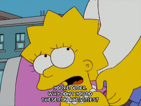 suspicious lisa simpson GIF
