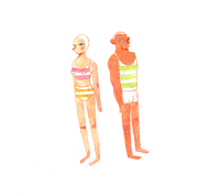 agatheb-b art illustration 3d beach GIF