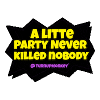 fun lol Sticker by turnupmonkey