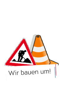 Baustelle Umbau Sticker by TRIGEMA