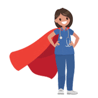 Doctor Superhero Sticker by Romayo's