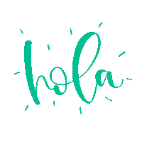 mariatypesletters hello colorful hola spanish Sticker