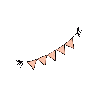 party birthday feest flags verjaardag Sticker