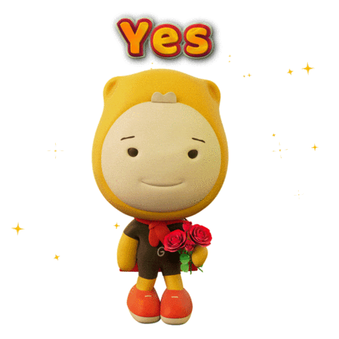 Red Roses Smile Sticker by Gumazing