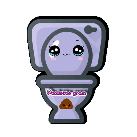 joxmiau kawaii wink purple tongue Sticker