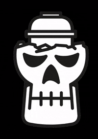 Death Skull GIF by Vandals on holidays
